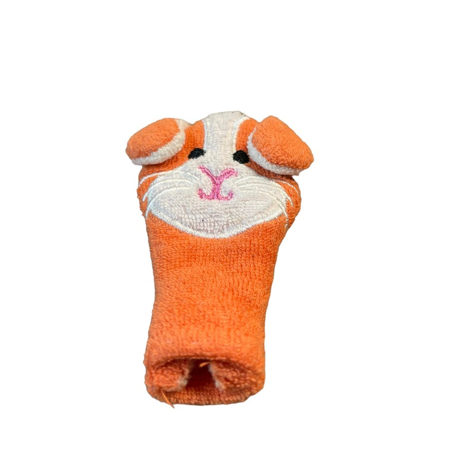 Set of 10 Fabric Animal Finger Puppets in EUC