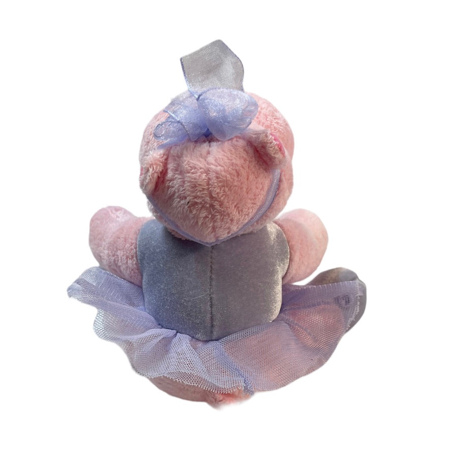 Russ Dancing Darly Pink & Lavender 6" Stuffed Hippo in a Tulle Tutu