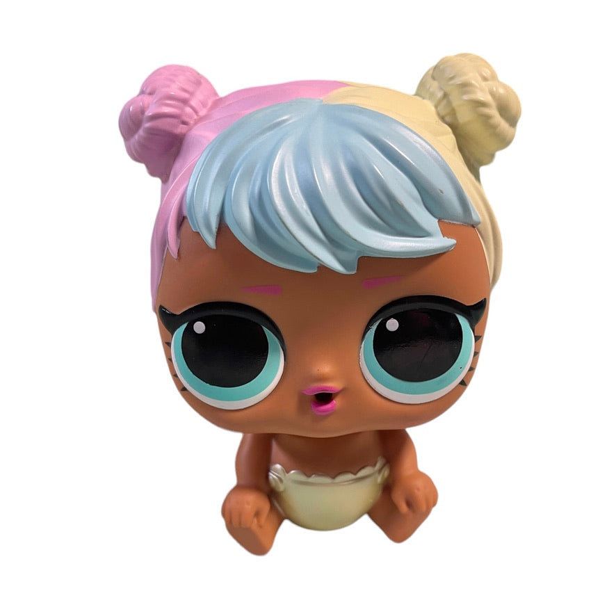 LOL Surprise! Oh Ooh La La Baby Lil Bon Bon 6" Doll, Pastel Hair, Huge Eyes and a Sweet Smile!