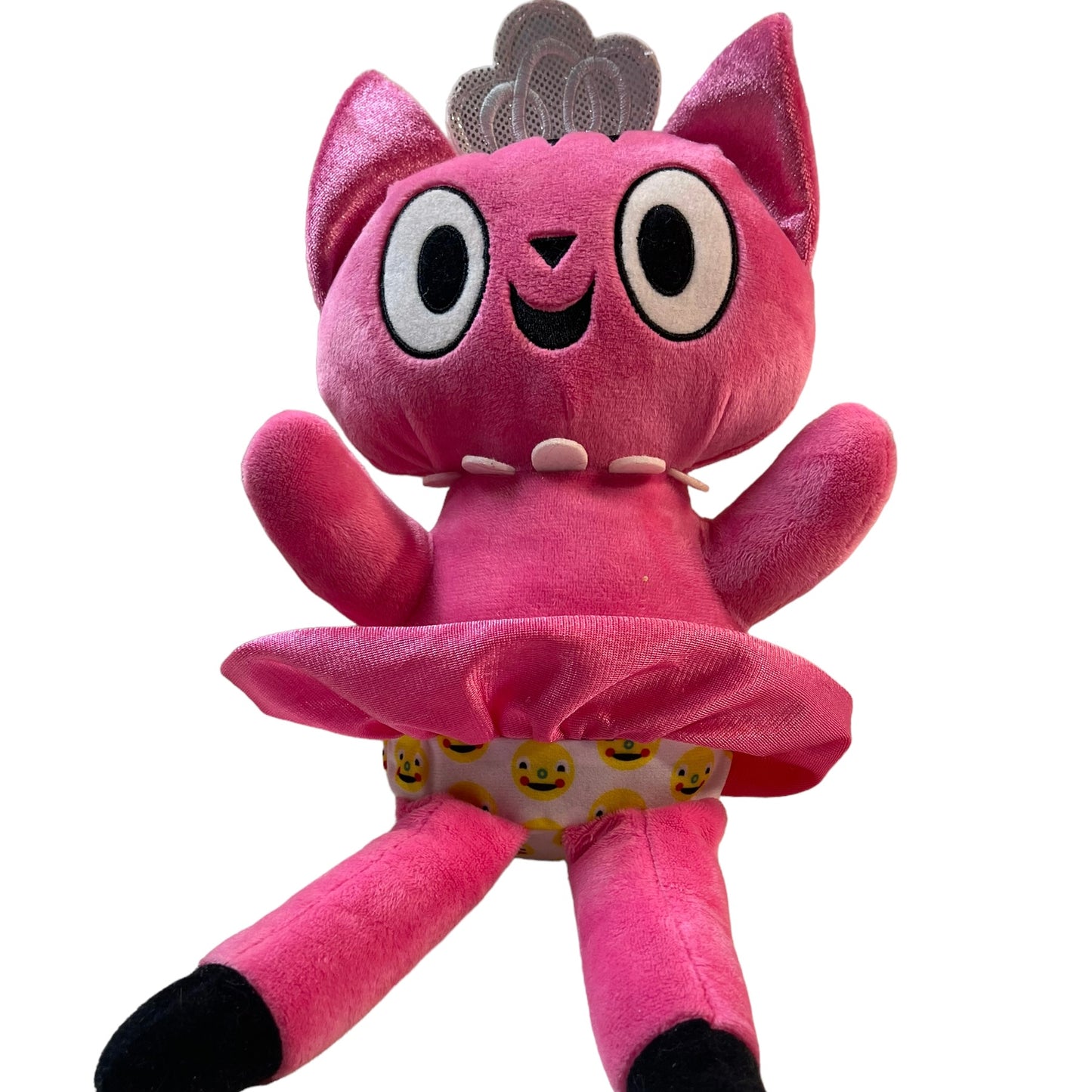 Kohl's Care, 'Ballet Cat' Pink Plush Stuffed Kitten with Tiara and Tutu EUC