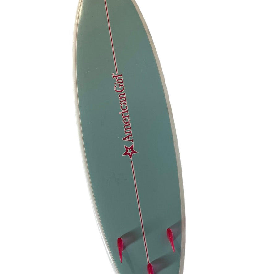 Tina Hart 18" American Girl Surfboard with Leash, Retired in Great Preowned Condition