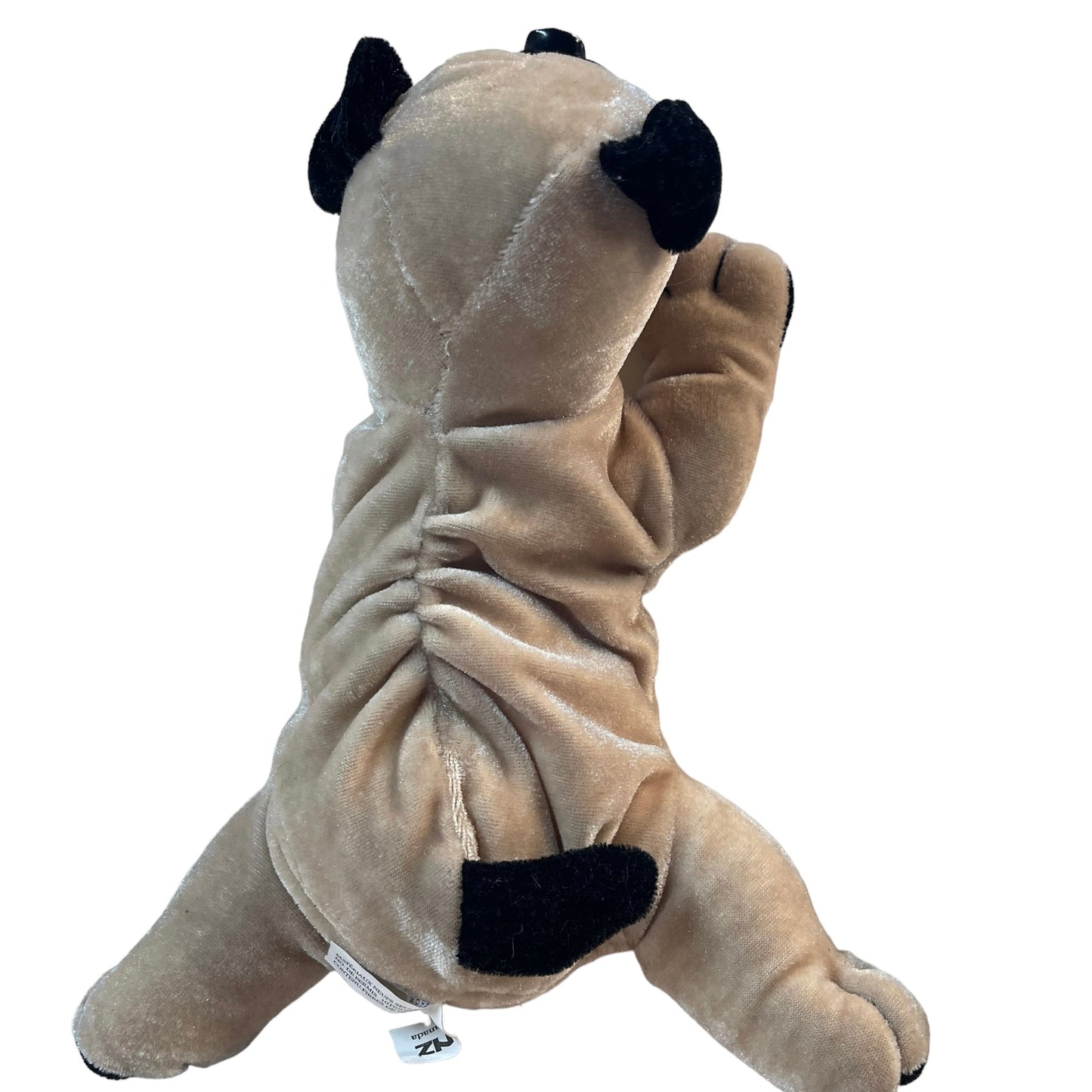 Ganz Realistic 8" Pug Plush in Tan & Black GUC