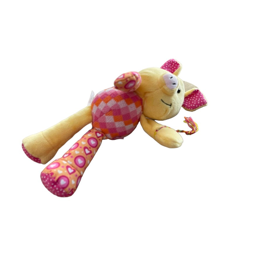 Ganz First Edition Yellow/Pink Portia Pig with Friendship Bracelet