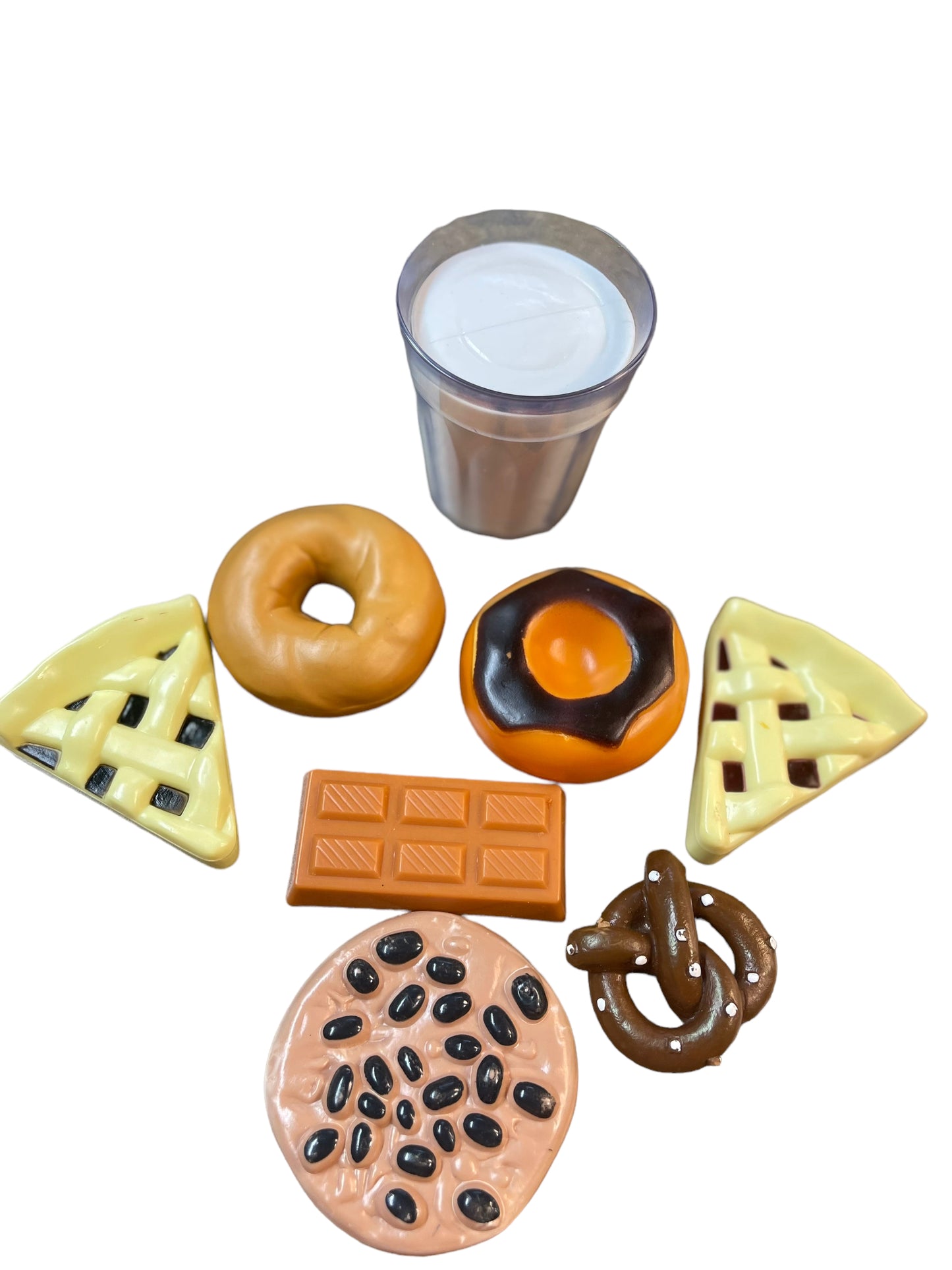 Play Food Lot of Milk & Cookies Dessert Buffet for Imaginative Play in GUC