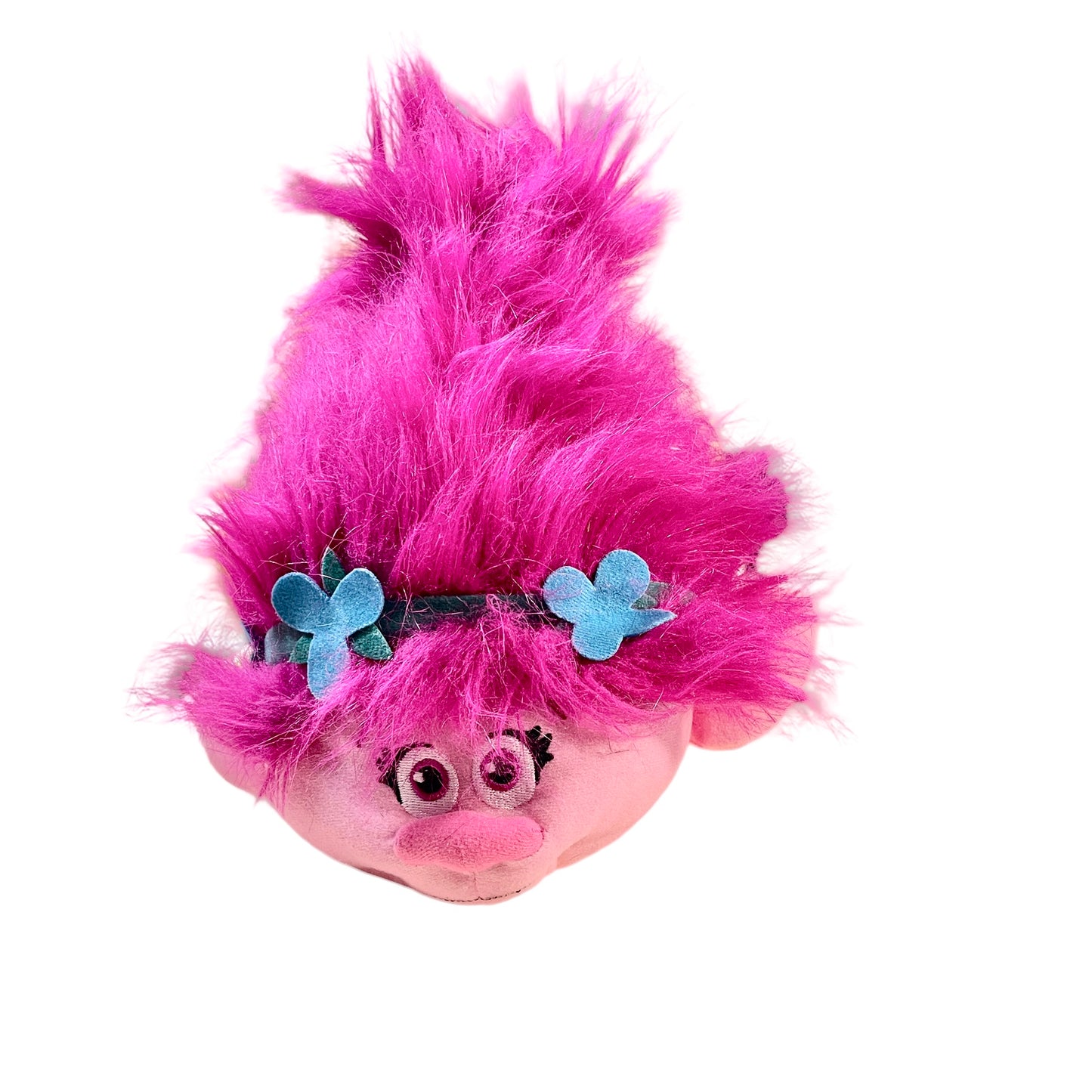 DreamWork's Poppy Troll Preowned Fuzzbie Pink Plush 10-12" in EUC by Imperial Toy LLC