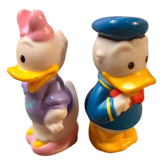 Little People Disney Donald and Daisy Duck Figures From Fisher Price Mattel, 2014 in GUC