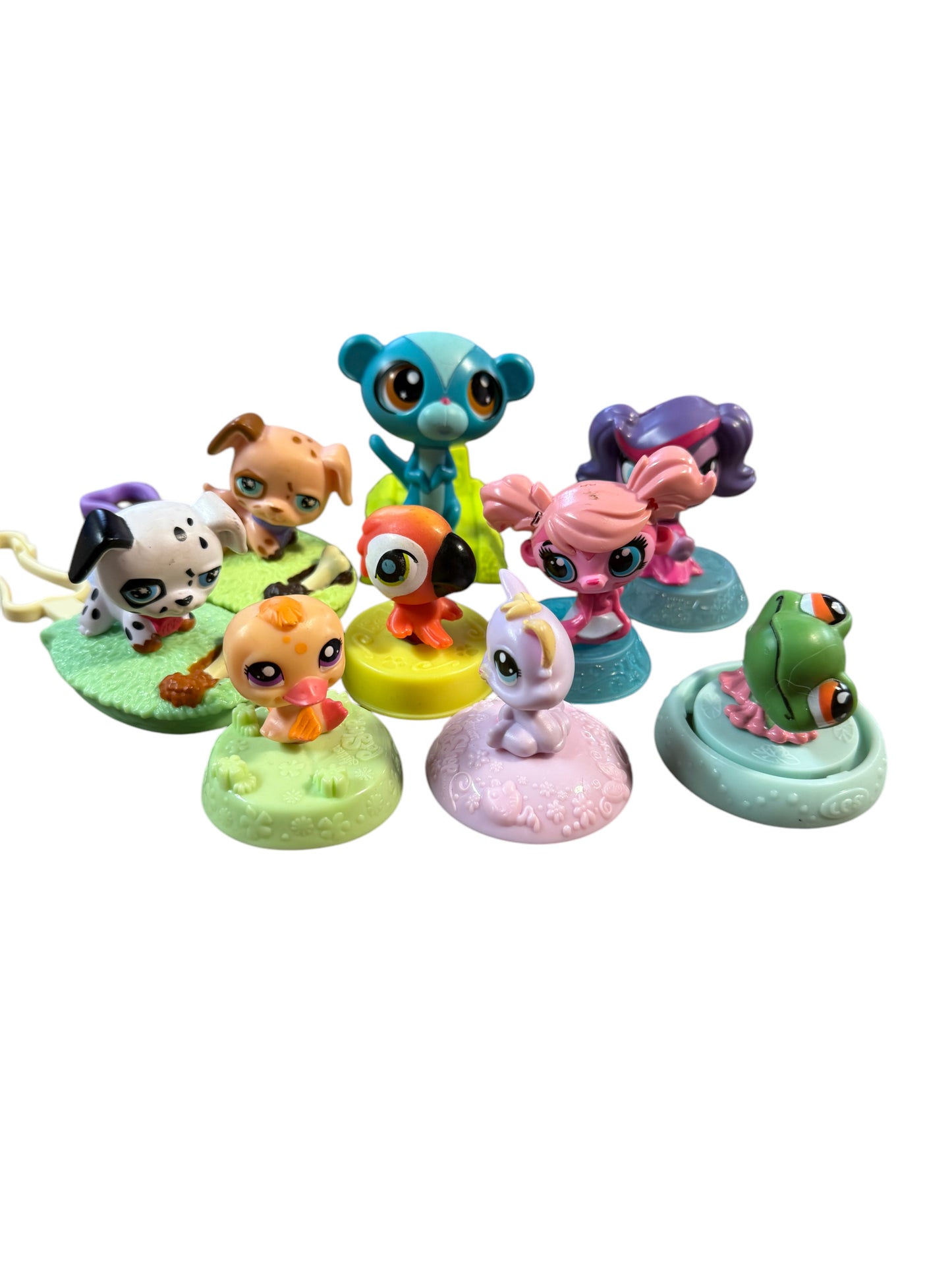 Littlest Pet Shop Mixed Lot of 11 Hasbro Happy Meal Toys in Excellent Preowned Condition. So Sweet!