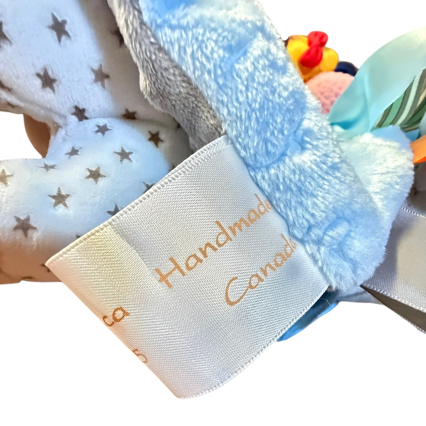 Holiday Time, 'My First Christmas Pals Stuffed Plush Giraffe with Handmade Ribbon Lovey