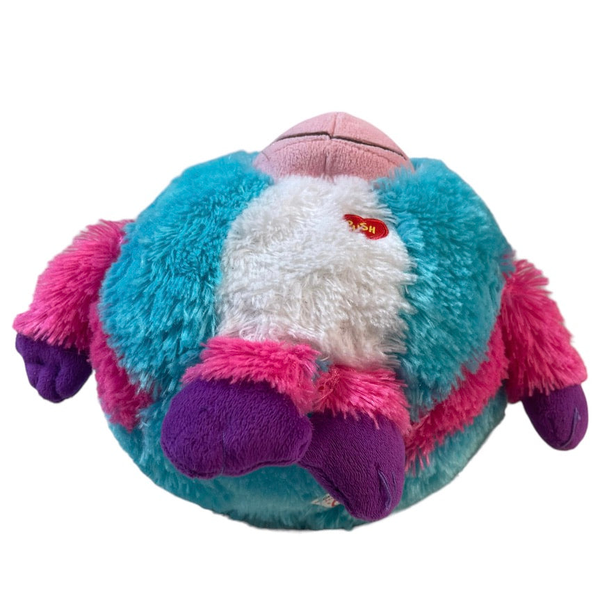 TY Monstaz Jazzy Pink Blue Plush Ball with Sound, Giggles, Burps and Sings! GUC