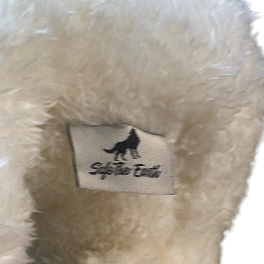 Amazing, Realistic, 'Safe the Earth' White Polar Bear Stuffed Animal Plush  GUC