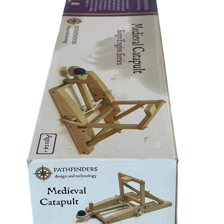 Pathfinder's Medieval Catapult Siege Engine Series Scale Model Kit Preowned, Sealed/Unused