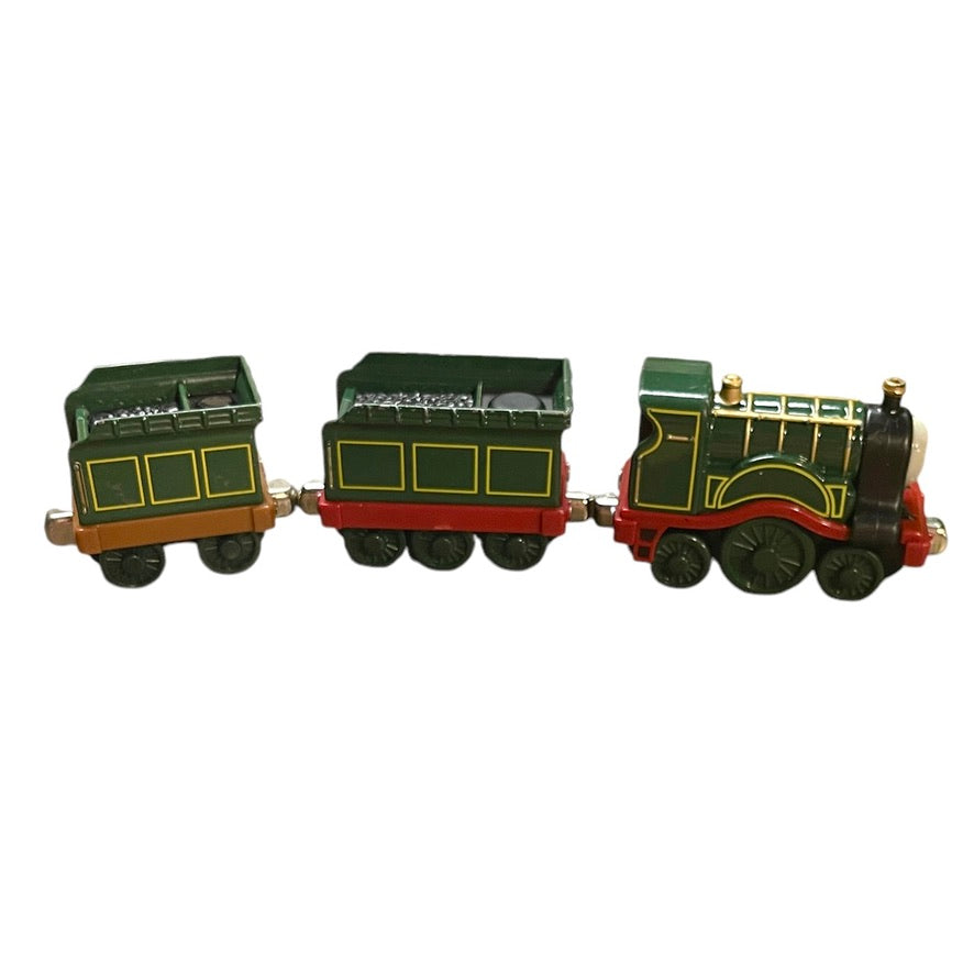 Thomas & Friends Emily Diecast Metal Train Take n Play Along 2004 with Double Tenders!