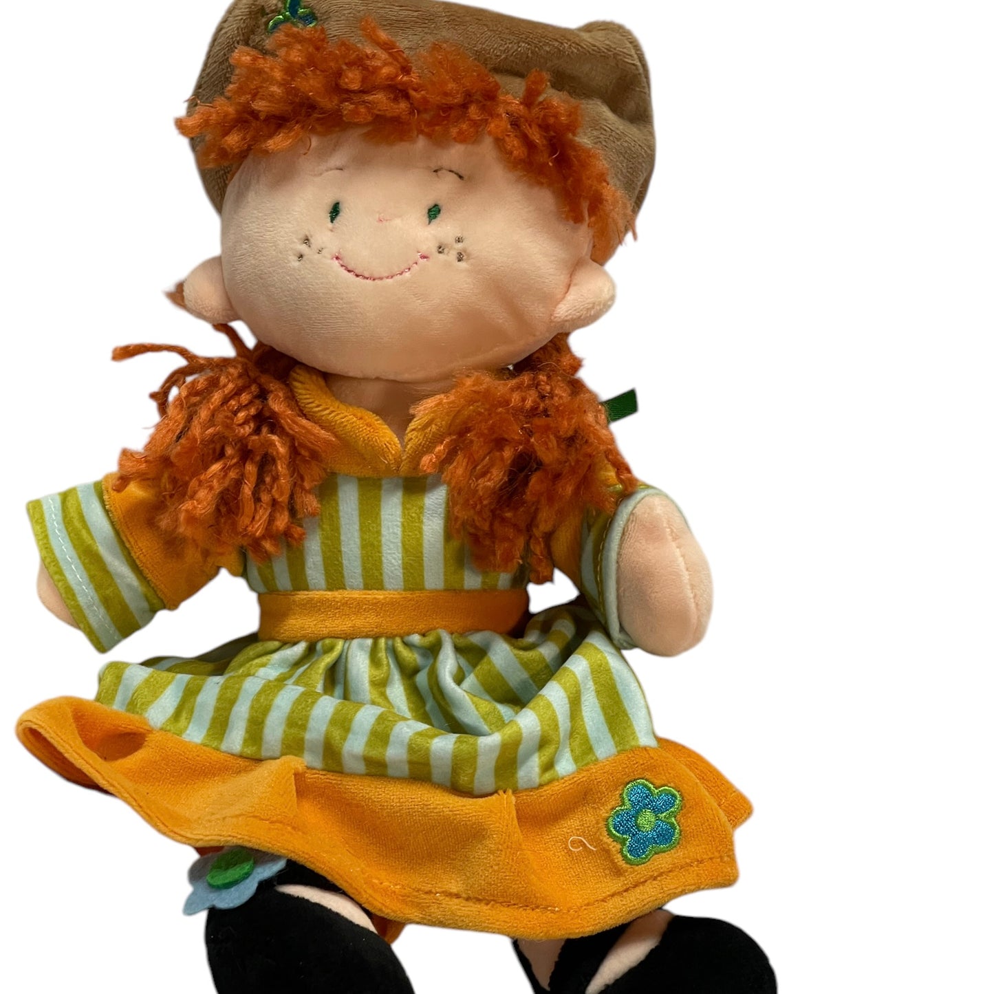 Anne of Green Gables  12" Plush Doll, Yarn Braids, Embroidered Face with Freckles in EUC- Adorable!