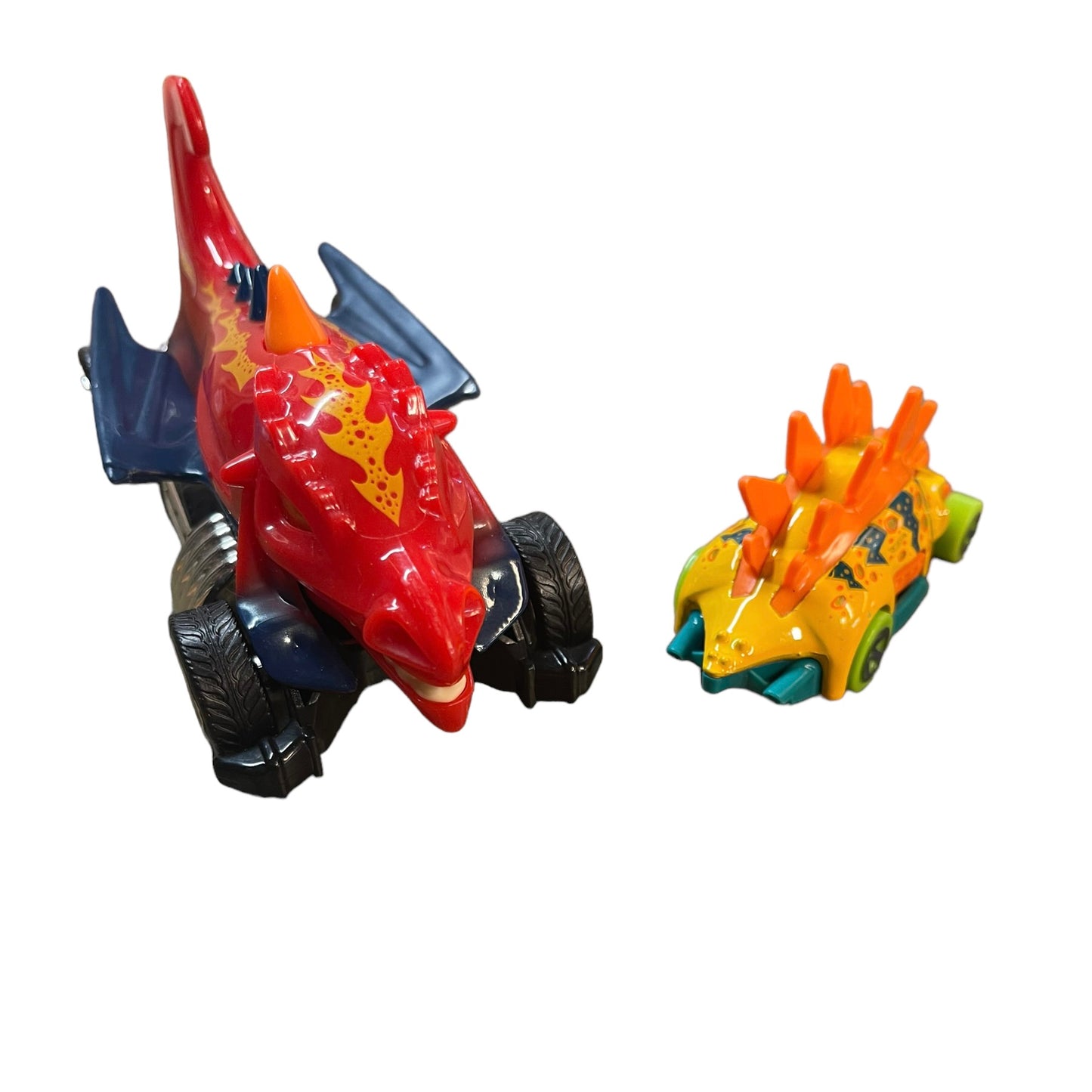 Hot Wheels Motorsaurus Dino Rider & Black Winged Die Cast Dragon Blaster..