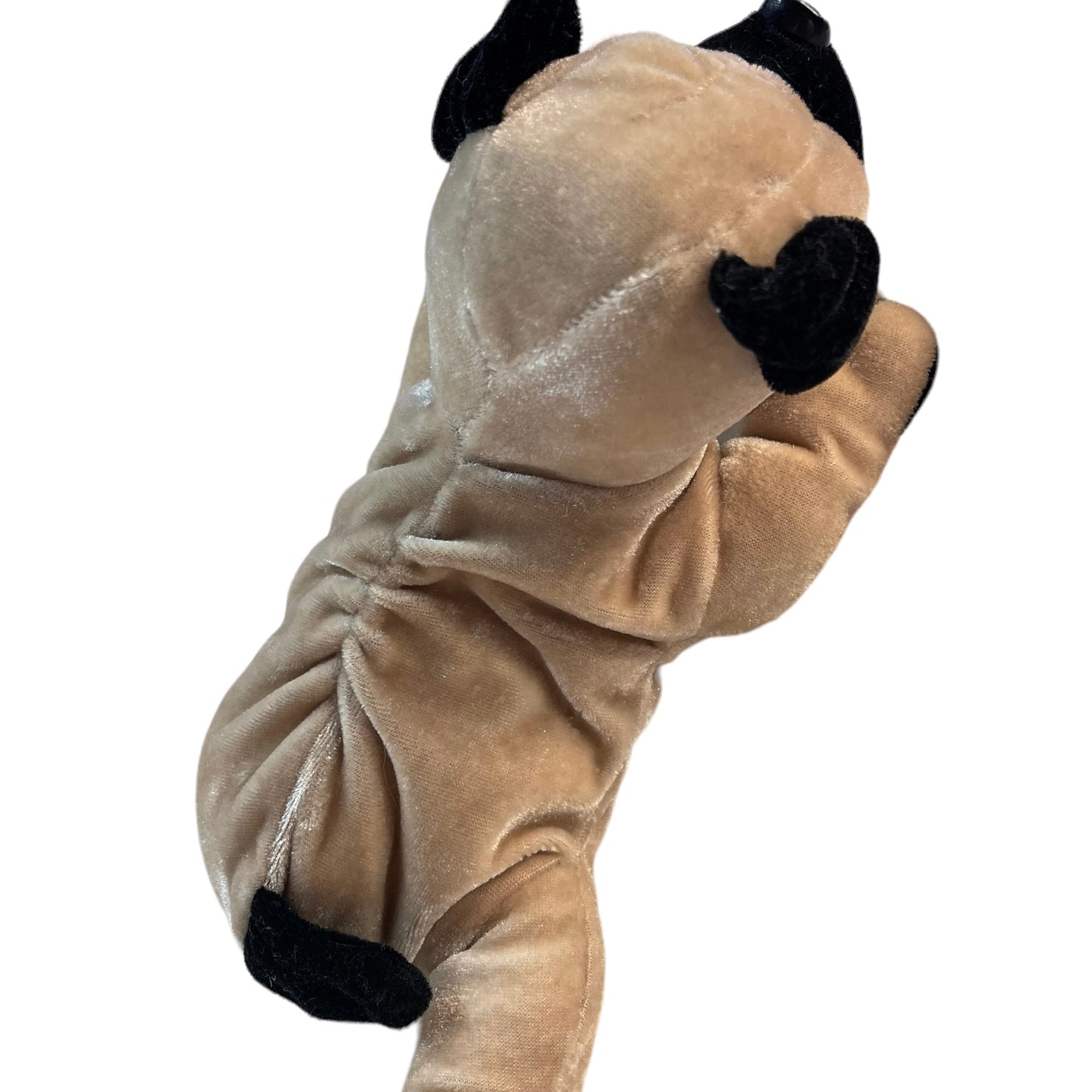 Ganz Realistic 8" Pug Plush in Tan & Black GUC