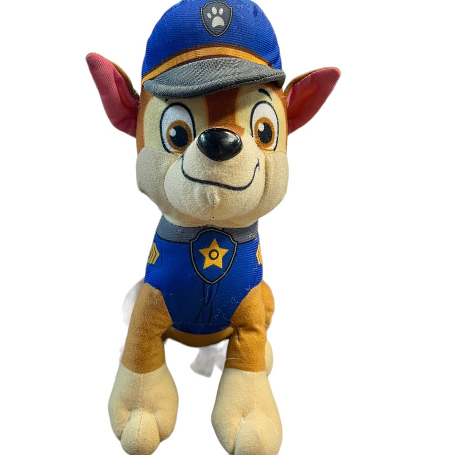 Paw Patrol Chase Puppy Plush Puppy Dog Stuffed Animal in Good Used Condition