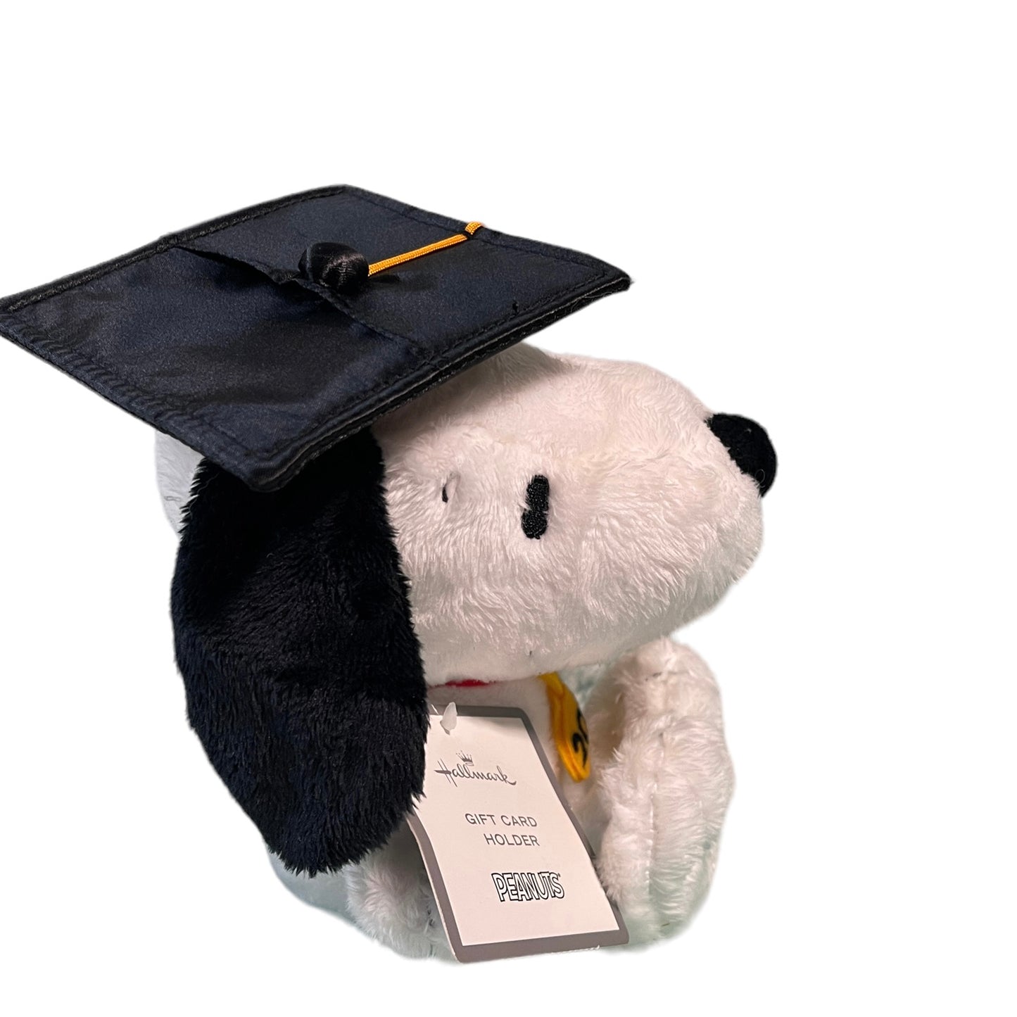 Peanut's Snoopy Graduate Gift Card Holder Plush 2023 by Hallmark, Complete with Mortar Board & Gold Tassle