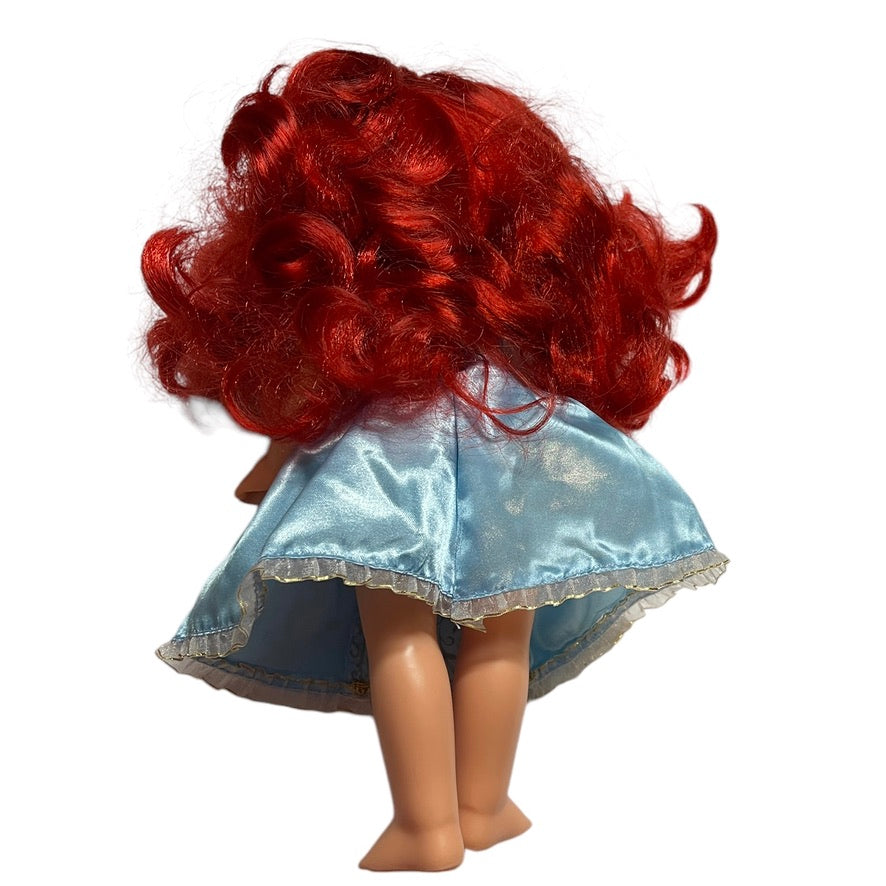 Disney Jakks Pacific Princess Ariel Toddler Doll with Luxurious Red Hair, Tiara, Blue & Gold Dress