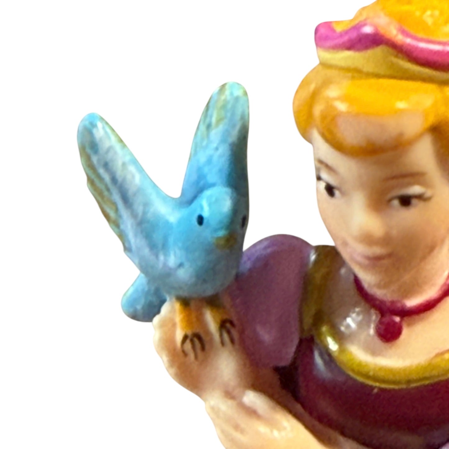 Papo Pink The Enchanted World Princess Laetitia Figurine with Blue Bird 2007 Preowned in GUC