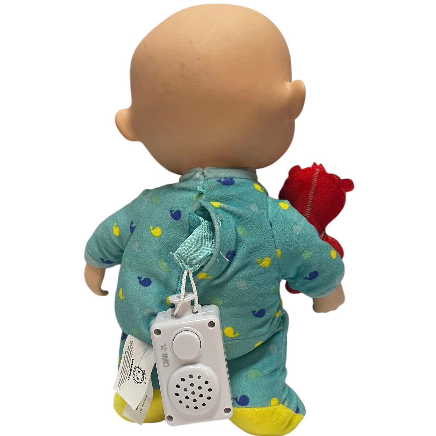 Cocomelon Bedtime Musical JJ Doll with Teddy Bear Plush, Singing, Talking, in GPC- Working