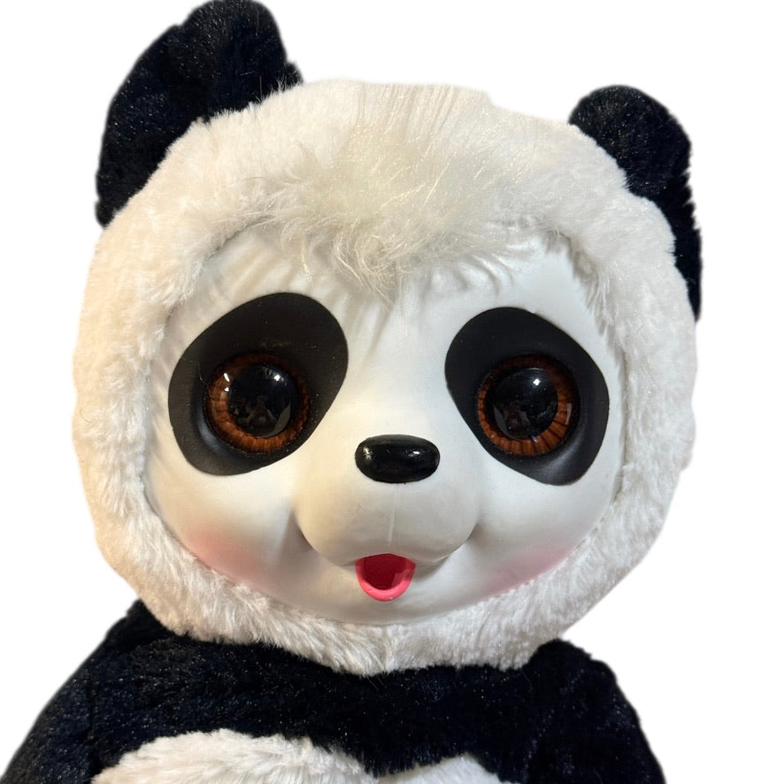Jakks Pacific Animal Babies Nursery Crunchy Munchy Baby Panda Plush Interactive Toy in GUCV