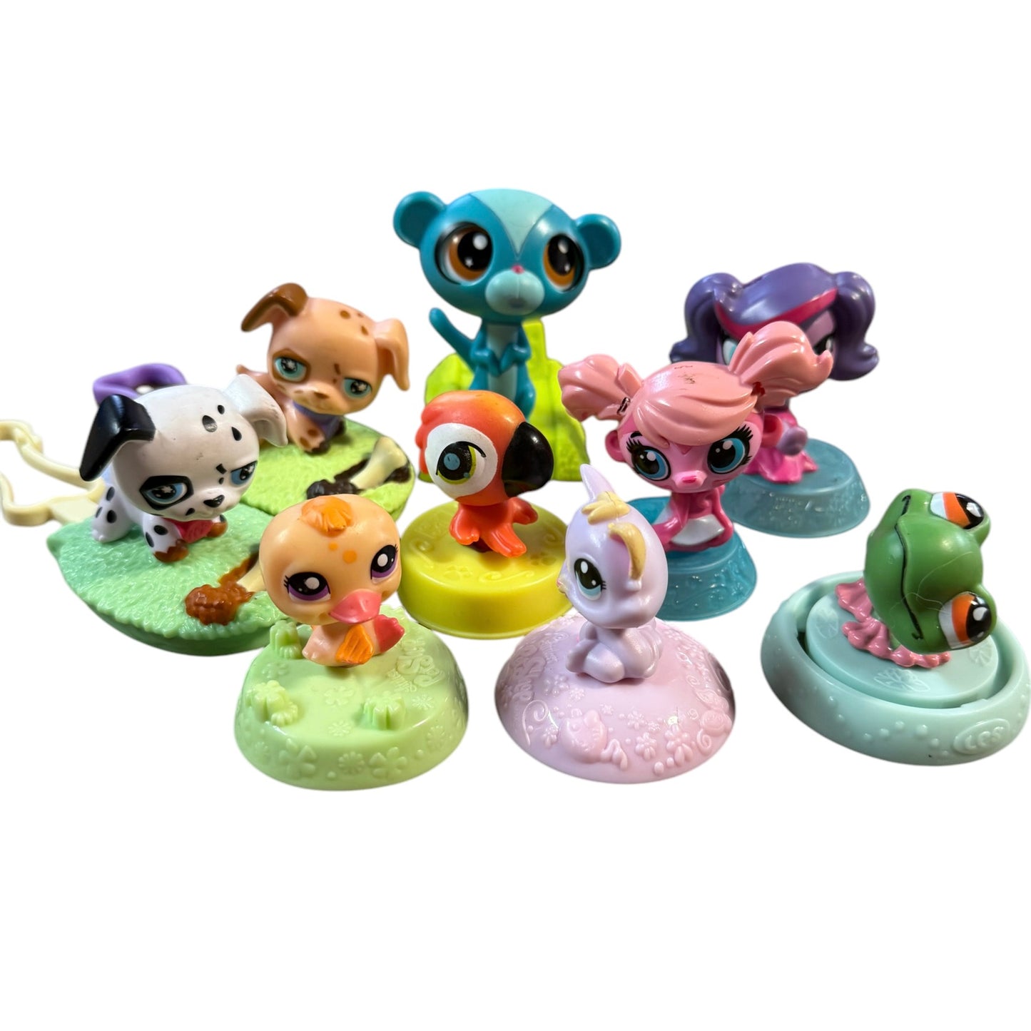 Littlest Pet Shop Mixed Lot of 11 Hasbro Happy Meal Toys in Excellent Preowned Condition. So Sweet!