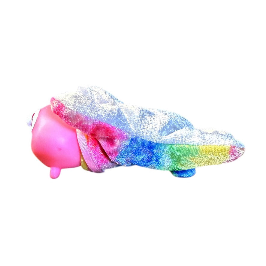 Purple Puppy Surprise with Pink Sparkly Heart Necklace and 1 Adorable Rainbow Baby, in GUC