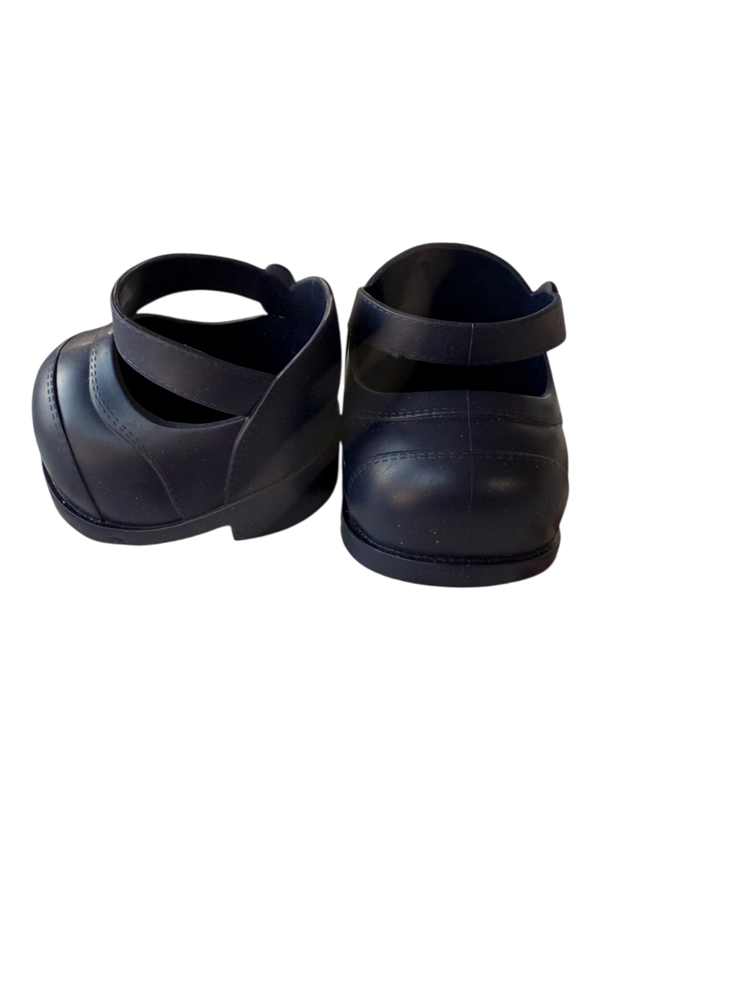 Cabbage Patch Kids Vintage Navy Faux Buckle Shoes in GUC, Some Paint Loss Inside Left Shoe