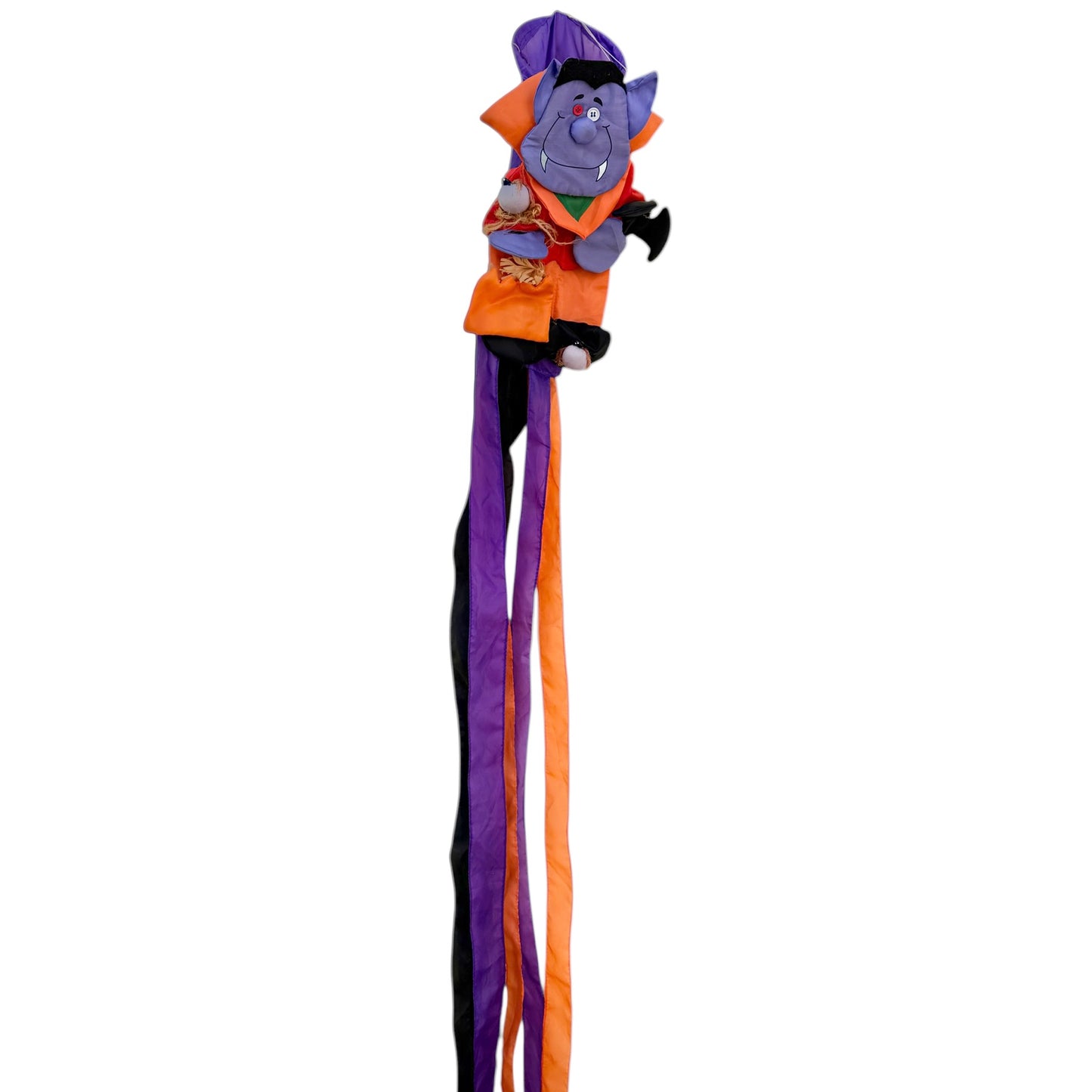 Frankenstein Nylon Decorative Windsock Whimsical Halloween Decoration by Dandee, Preowned