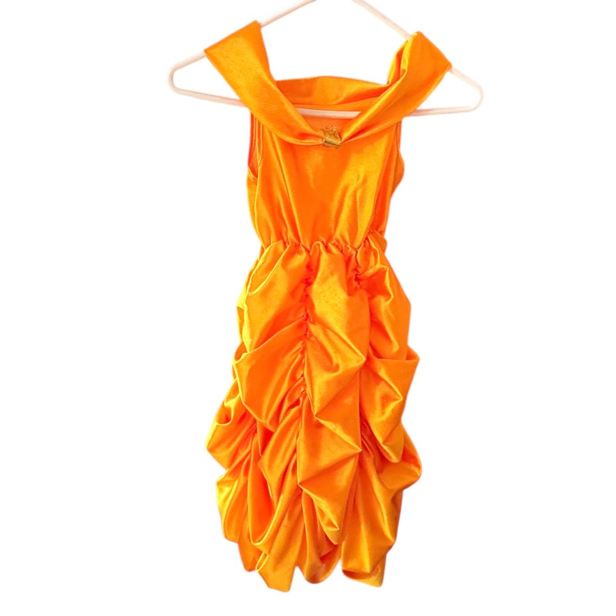 Yellow Silky Flounced 'Belle' Like Halloween Costume Dress by Rubies Costume Co. Size S