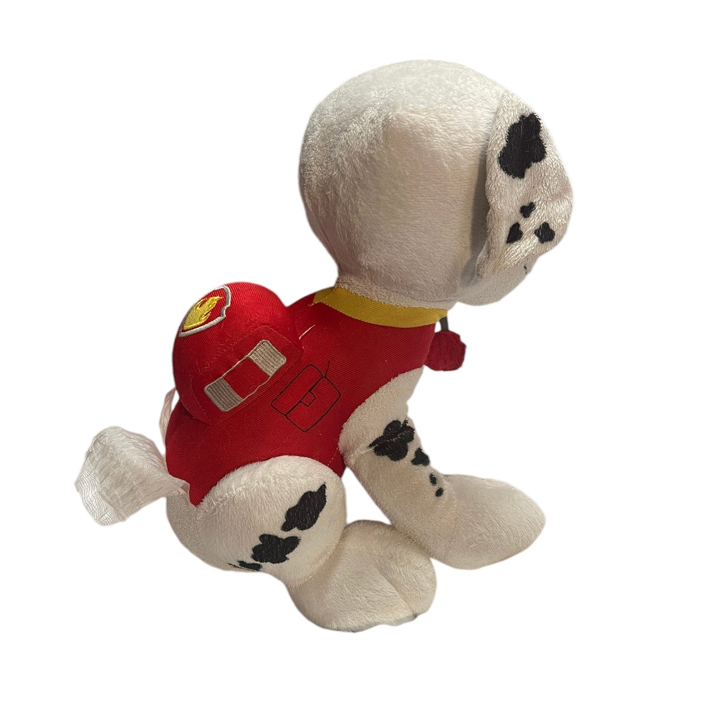 PAW PATROL 14" Marshall Fire Fighting Dalmatian Plush Stuffed Toy in GUC Missing Hat