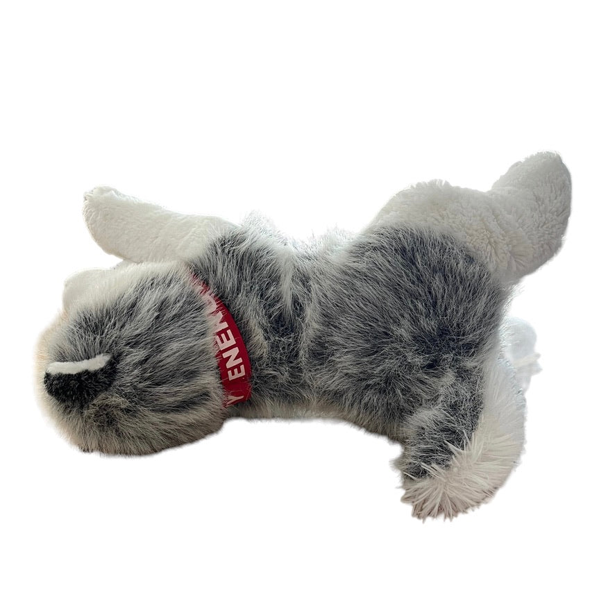 Realistic Blue Eyed Husky Brand Stuffed Animal Dog