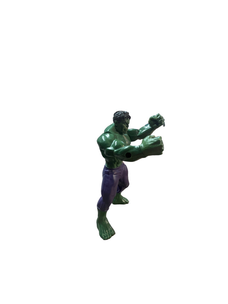 Hasbro Marvel 9.5" Incredible Hulk Plastic Figurine with Moveable Arms in GUC