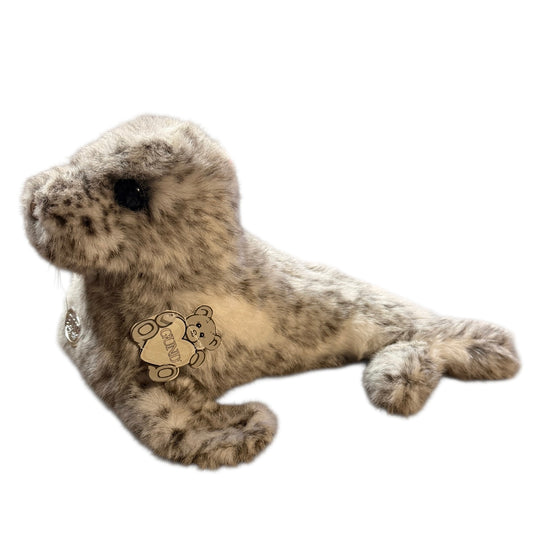 'Scooba', Vintage Gund Collector's Classic Baby Sea Lion Plush Grey & White Spotted Coat EUC