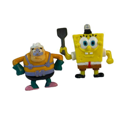 Sponge Bob & Mermaid Man Characters in Good Preowned Conditions