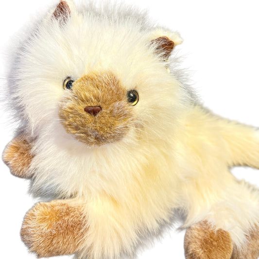 Details Comic Strip Himalayan 16" Stuffed Cream & Tan Stuffed Cat/Kitten, Ultra Furry & Cuddly
