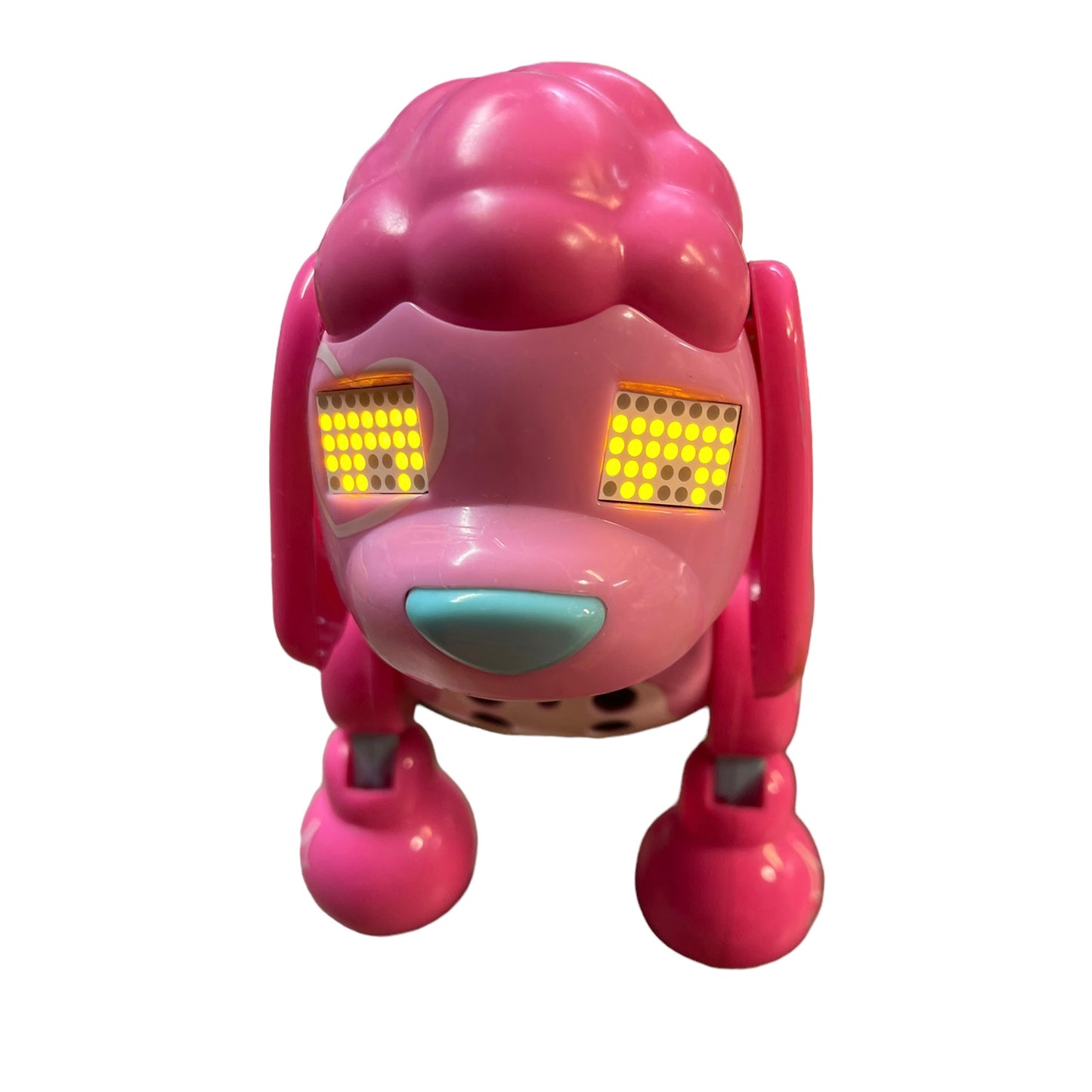 Zoomer Zuppies Pink Poodle Interactive Robot Toy, Sniffs, Barks. Whimpers  & Growls Eyes Light Display