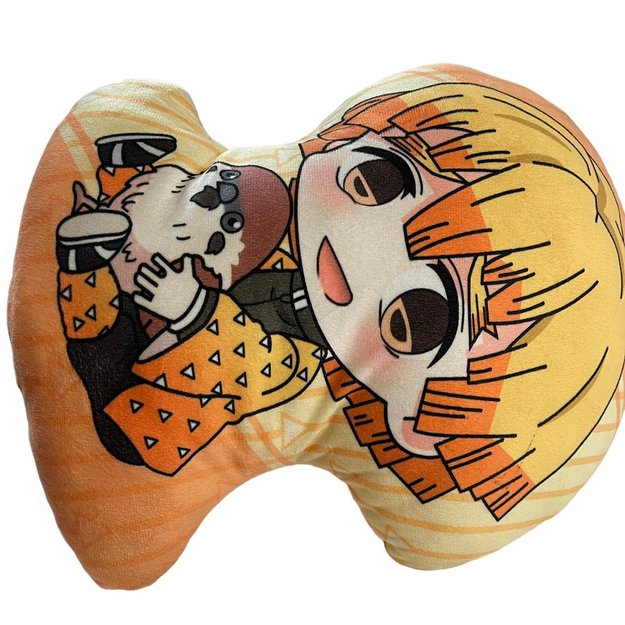 Anime Demon Slayer Hashibira Inosuke Plush 16" Double Sided Pillow, Cuddley and So Soft!