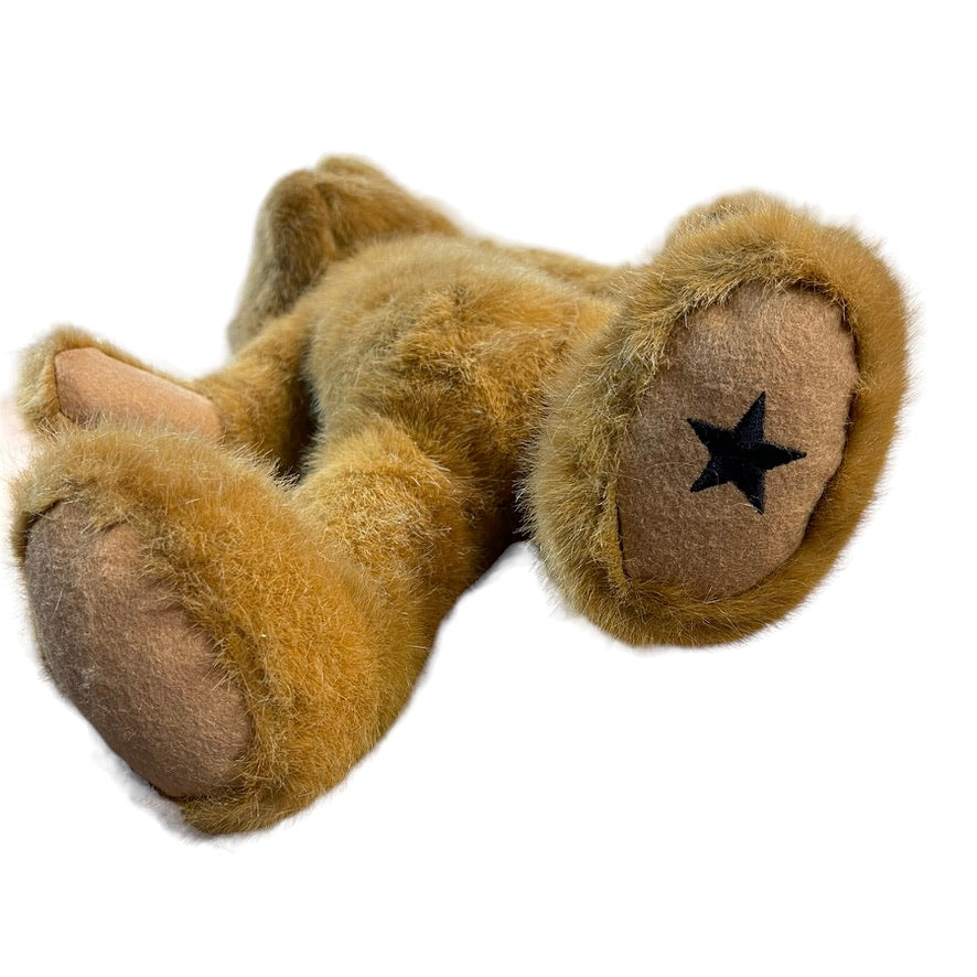 Boyd's Bear Classic 15" Weighted, Jointed Caramel Stuffed Toy Star on Foot