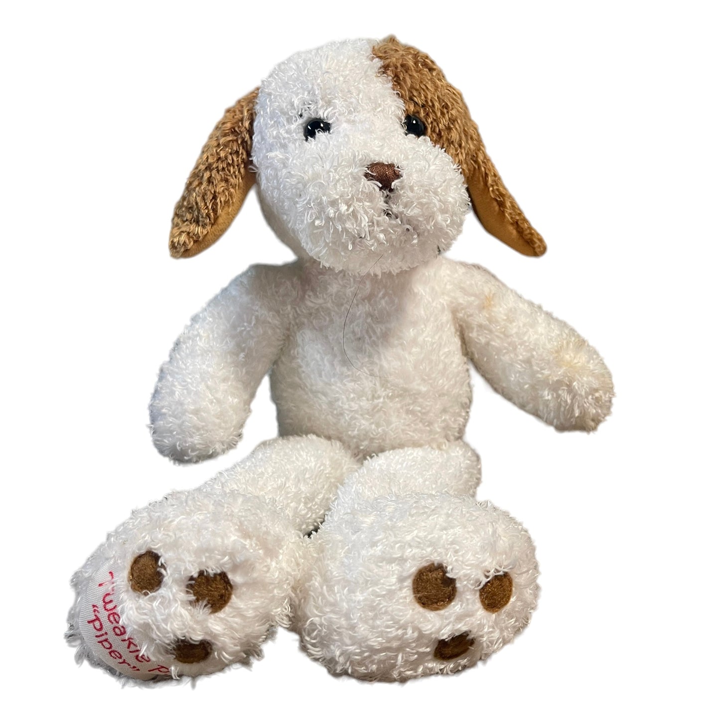 Tweakie P. Piper Long Legged Puppy Dog by Phebe Phillips White Brown Eye Patch, Tail & Ears