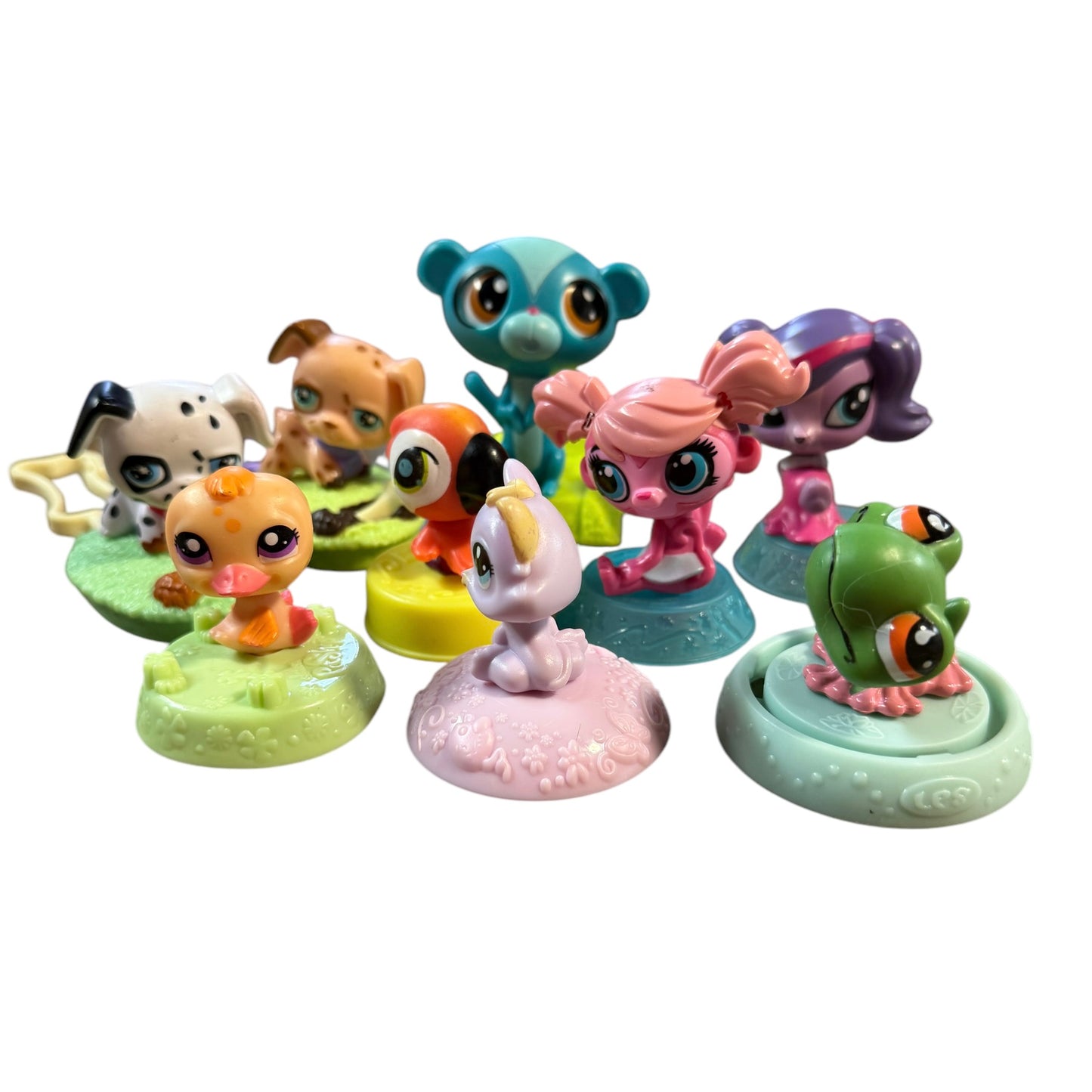 Littlest Pet Shop Mixed Lot of 11 Hasbro Happy Meal Toys in Excellent Preowned Condition. So Sweet!