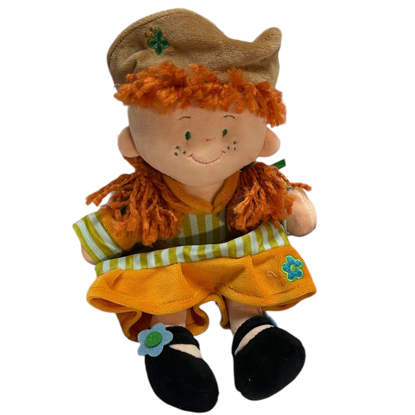 Anne of Green Gables  12" Plush Doll, Yarn Braids, Embroidered Face with Freckles in EUC- Adorable!