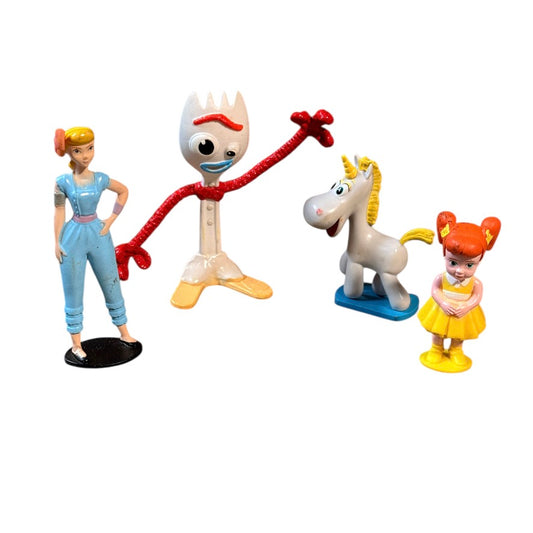 Disney Toy Story Toy Action Figures /Cake Toppers Lot of 4 in Good Preowned Condition