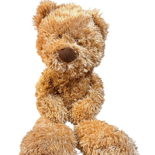 Shaggy, Animal Adventure 18" Golden Tan Teddy Bear, Big Brown Nose & Embroidered Eyes