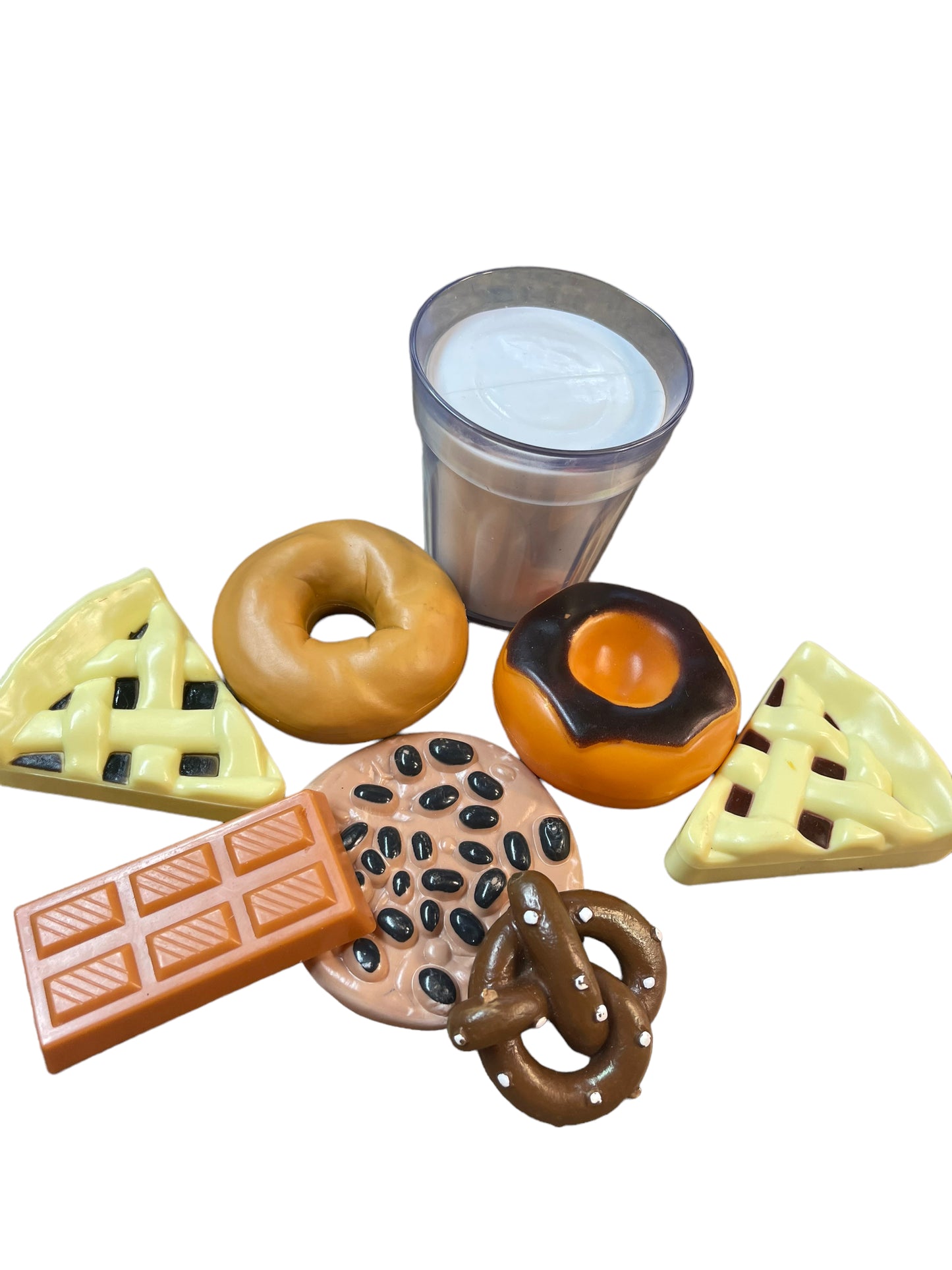 Play Food Lot of Milk & Cookies Dessert Buffet for Imaginative Play in GUC