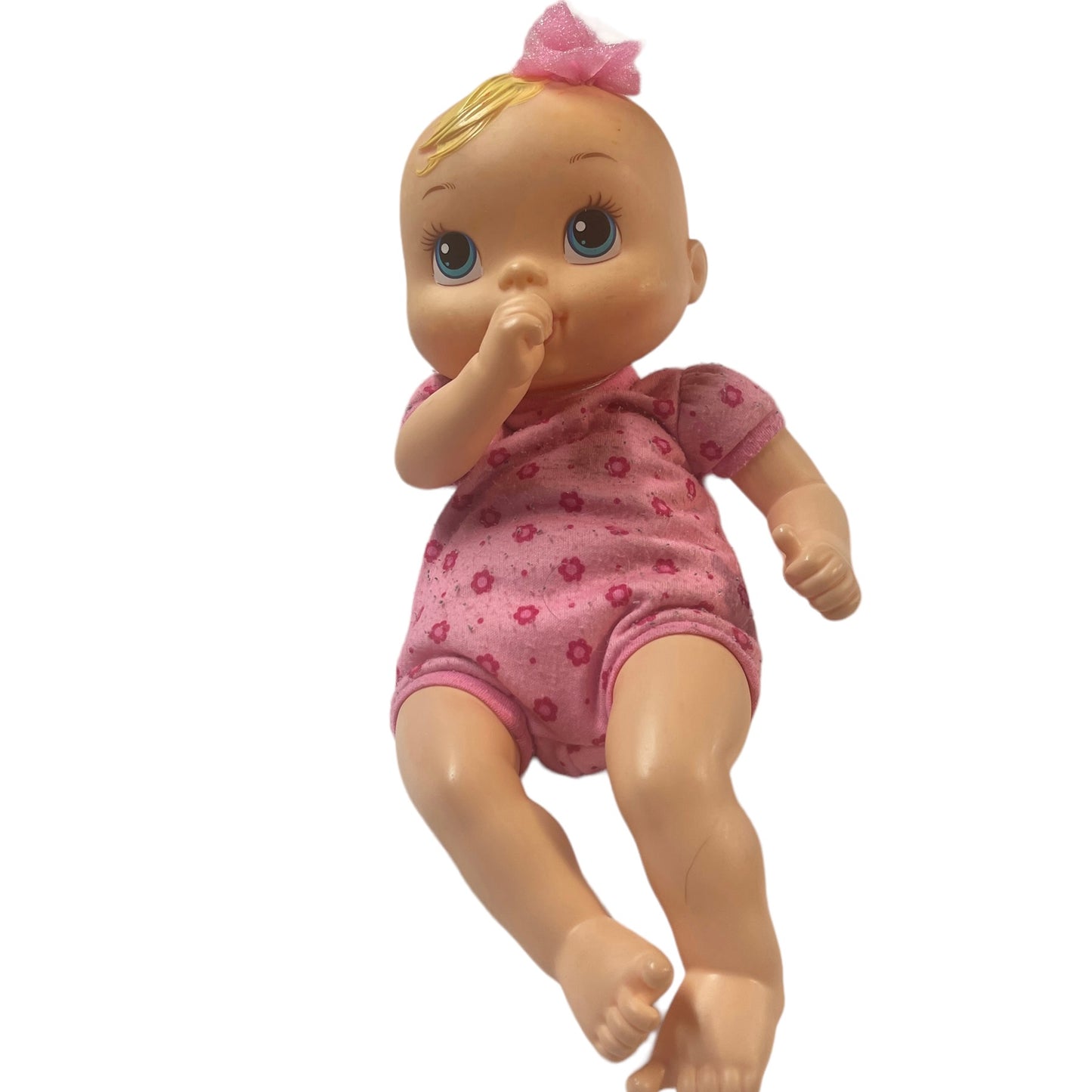 2012 Hasbro Thumb Sucking Baby Alive Luv 'N Snuggle Blond Hair/Blue Eyed