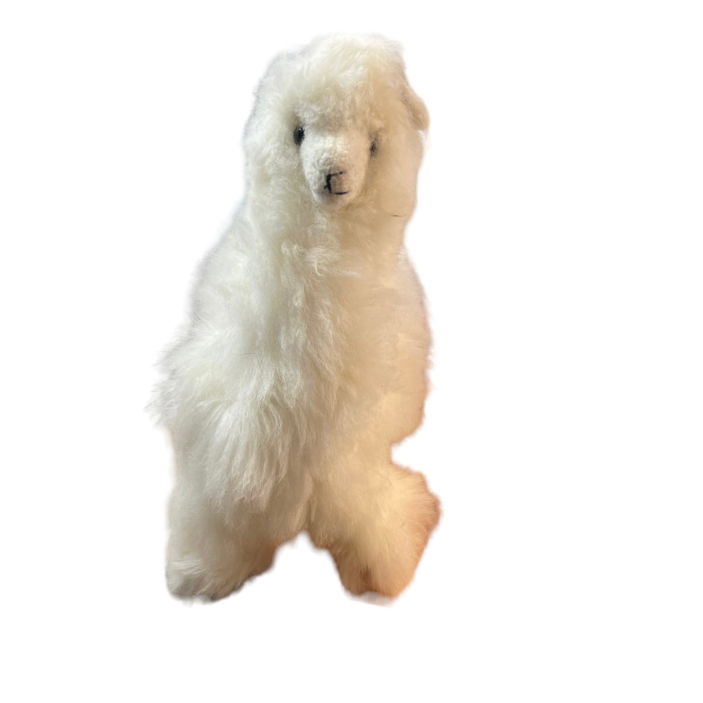 Incredibly Soft 11" Realistic Alpaca Stuffed Animal Toy with Posable Legs in EUC