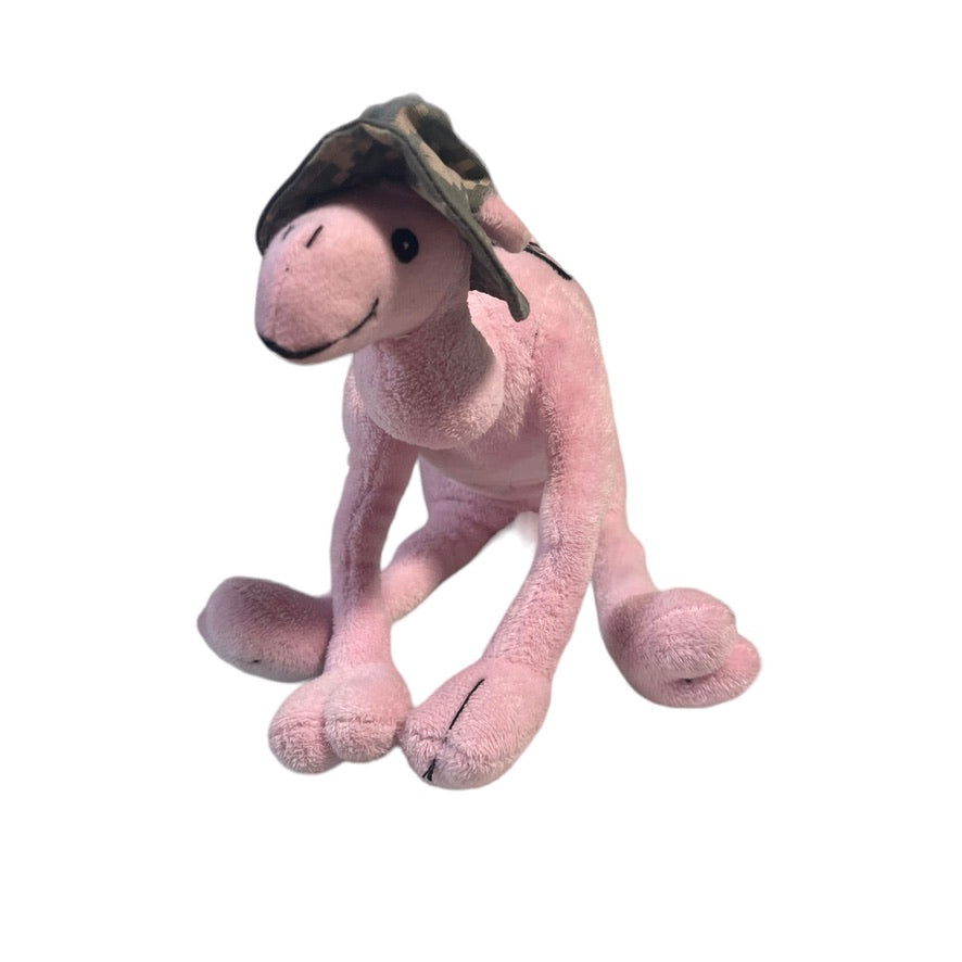 Military Baby Camel, 'I Miss You' Pink Stuffed Animal, Camo Sun Hat, Kuwait Naval Base