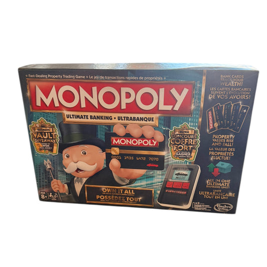 Monopoly Ultimate Banking by Parker Brothers Hasbro  Complete & Bilingual in Great Condition!