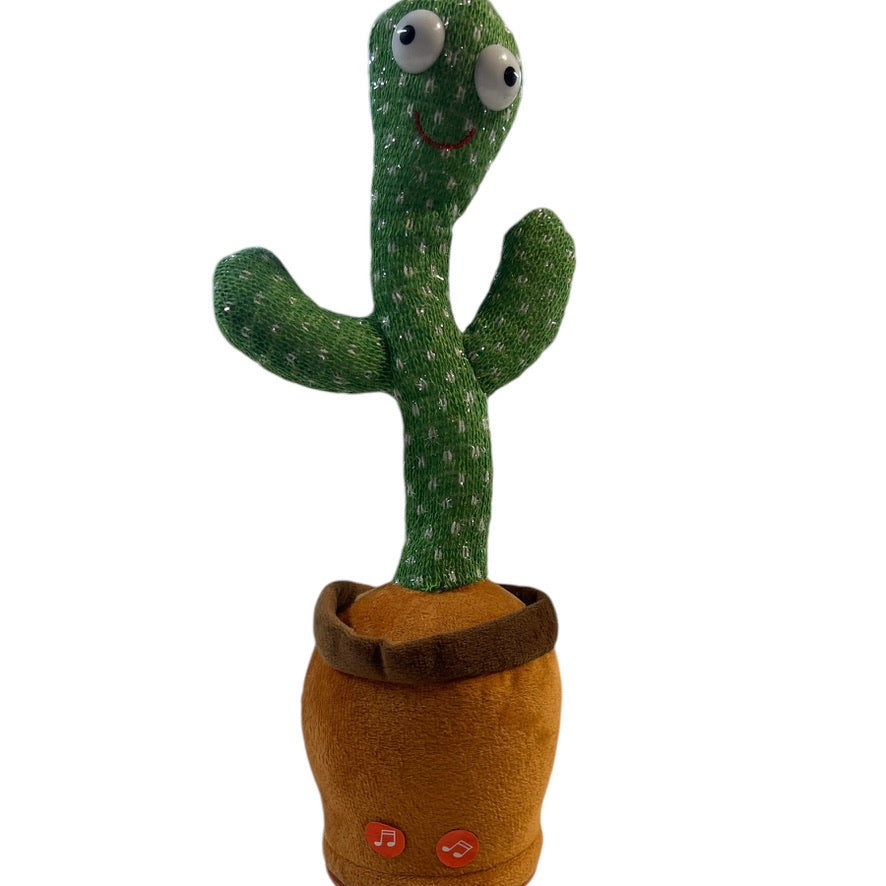 Dancing Cactus, Interactive Plush, It Sings, Glows, Dances and Repeats Whatever You Say! EUC